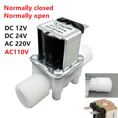 AC 220V 110V DC 12V 24V 1/2" 3/4" elektromagnetski ventil s muškim navojem Prekidač regulatora ventila za kontrolu vode Normalno zatvoren Normalno otvoren