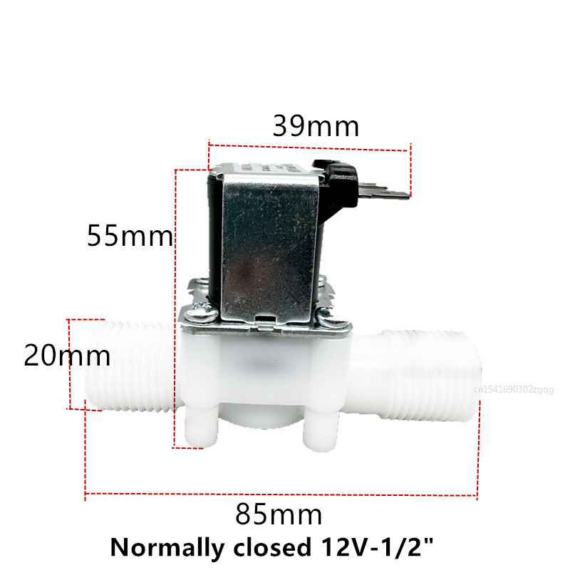 AC 220V 110V DC 12V 24V 1/2" 3/4" elektromagnetski ventil s muškim navojem Prekidač regulatora ventila za kontrolu vode Normalno zatvoren Normalno otvoren