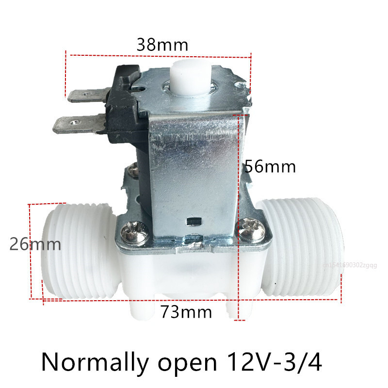 AC 220V 110V DC 12V 24V 1/2" 3/4" elektromagnetski ventil s muškim navojem Prekidač regulatora ventila za kontrolu vode Normalno zatvoren Normalno otvoren
