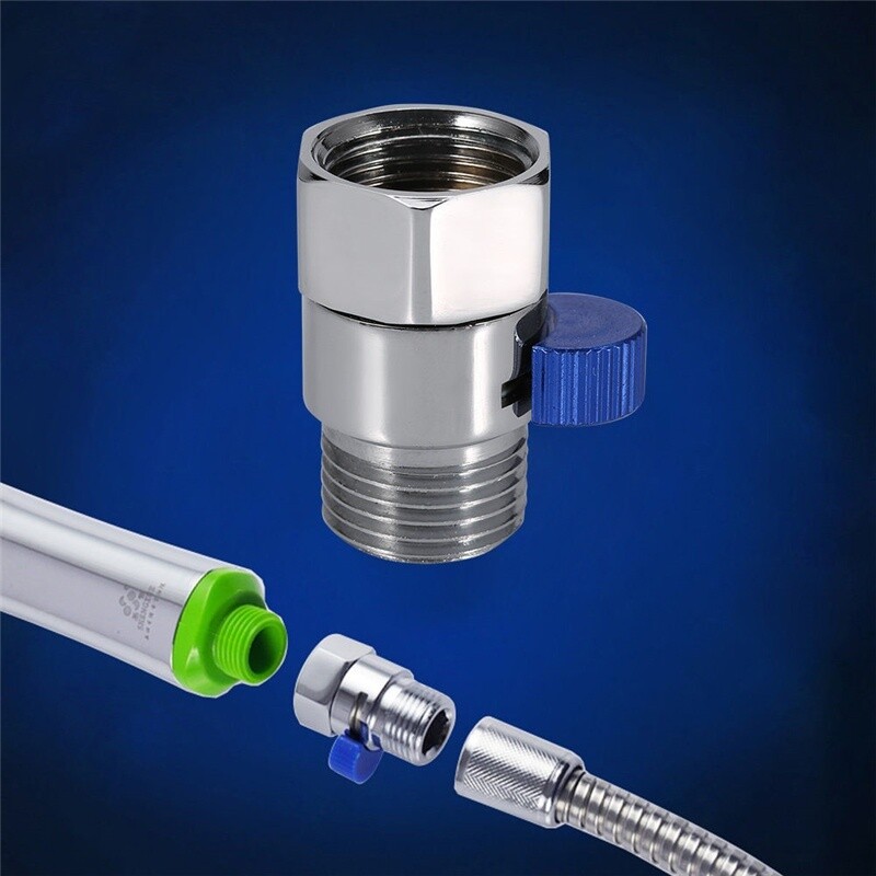 Kupaonski tuš Mjedeni spojni ventil za kontrolu protoka vode Ravni kutni ventil za zatvaranje Dodatna slavina za vodu u kadi