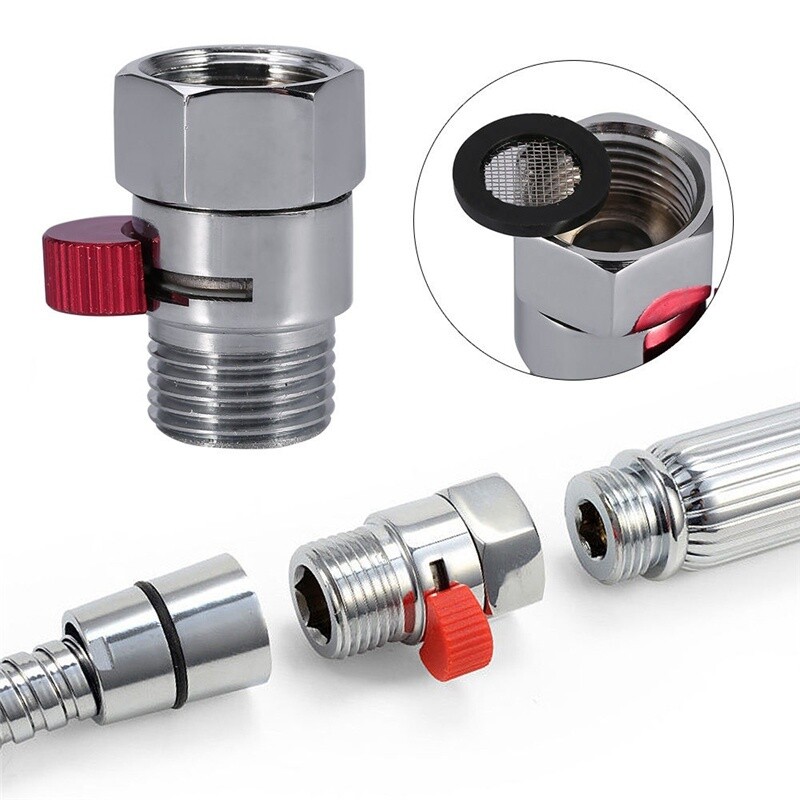 Kupaonski tuš Mjedeni spojni ventil za kontrolu protoka vode Ravni kutni ventil za zatvaranje Dodatna slavina za vodu u kadi