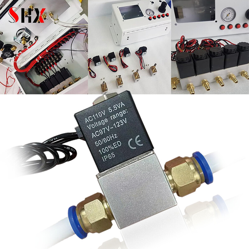 DC 12V 24V 110V 220V napon 2 smjera za zrak voda ulje kompresorski ventil 1/4" normalno zatvoreni pneumatski aluminijski solenoidni ventili