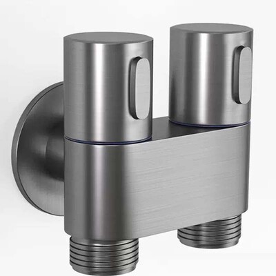 Raspršivač za kupaonski WC pribor Kutni ventil od legure cinka Zidna montaža WC Bide Set raspršivača Jedan u dva Čišćenje vodom