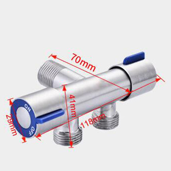 304 Toilet Companion Мултифункционален ъглов вентил Един в два изходен кран Водонагревател Разпределител на вода с двойно предназначение