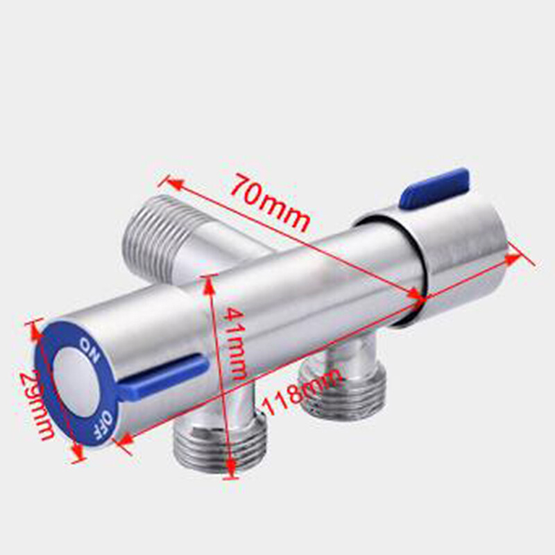 304 Toilet Companion Višenamjenski kutni ventil Jedan u dva vanjska slavina Grijač vode Dvonamjenski razdjelnik vode