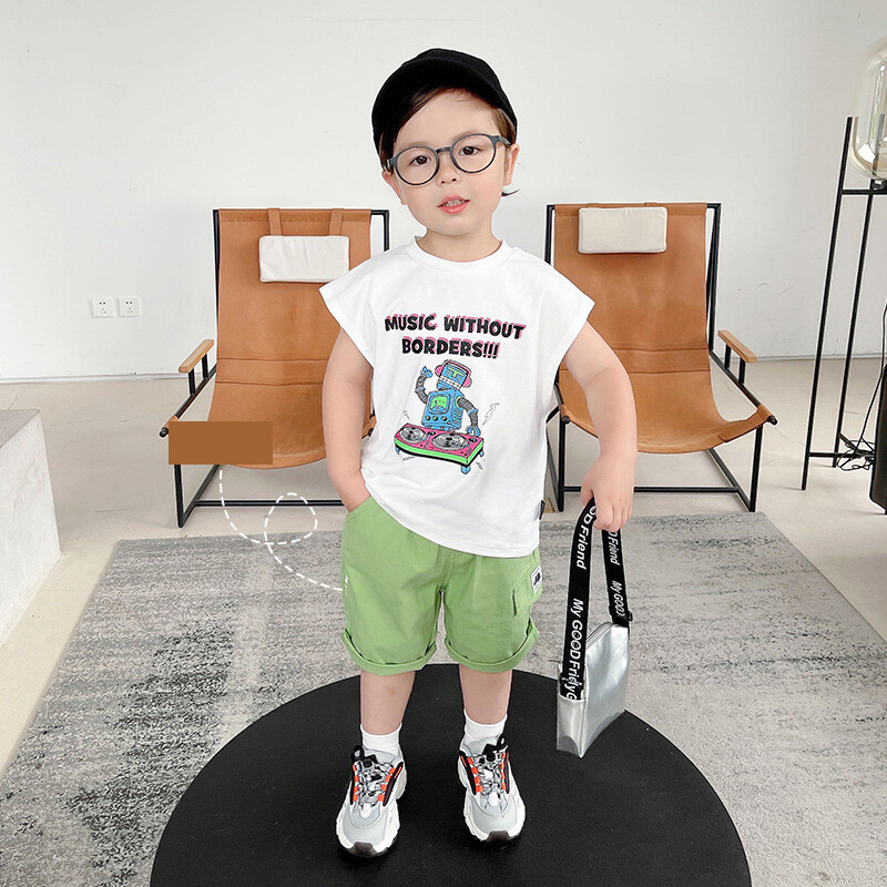 Užsienio prekyba berniukų kelnės vidutinės kelnės 2023 m. nauji vaikiški drabužiai vasariniai kūdikių šortai vasariniai drabužiai vaikiškų apkarpytų kelnių tendencija didmeninė prekyba