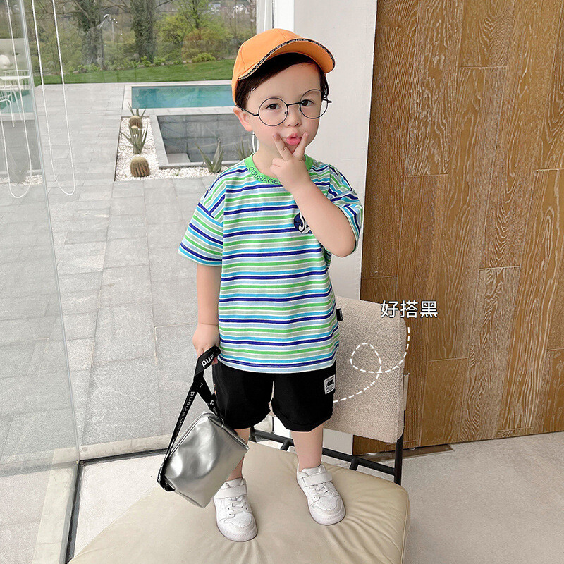 Užsienio prekyba berniukų kelnės vidutinės kelnės 2023 m. nauji vaikiški drabužiai vasariniai kūdikių šortai vasariniai drabužiai vaikiškų apkarpytų kelnių tendencija didmeninė prekyba