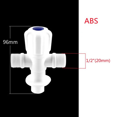 1kom plastični kutni ventil slavina ventil za zaustavljanje vode kontrola punjenja zahodske školjke prekidač za slavinu za kupaonicu kuhinja zamjena pribor