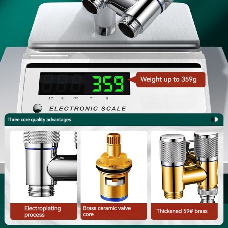 Jedan u tri iz kupaonice Balkon Kuhinja Ulazni ventil od nehrđajućeg čelika Armatura Ventil WC armatura Kupaonska armatura