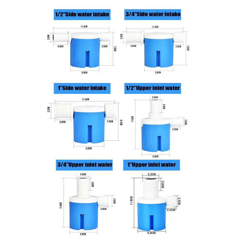 1/2" 3/4" 1" Automatski ventil za regulaciju razine vode Plovni kuglasti ventil Spremnik Toranj Prekidač plovka za bazen Ulazni ventil za vodu Automatsko zaustavljanje