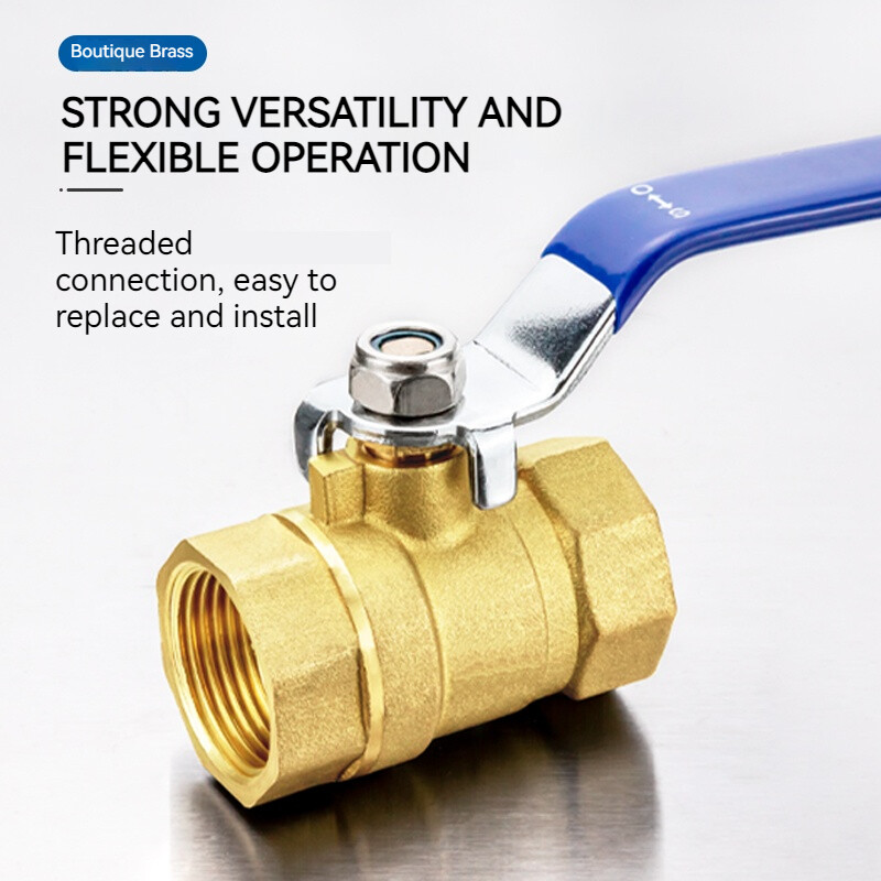 TMOK 3/8" 1/2" 3/4" 1" 2" Mjedeni kuglasti ventil Ženski BSPT ventil s spojnim spojem ručke za kontrolu vode Uljni plin