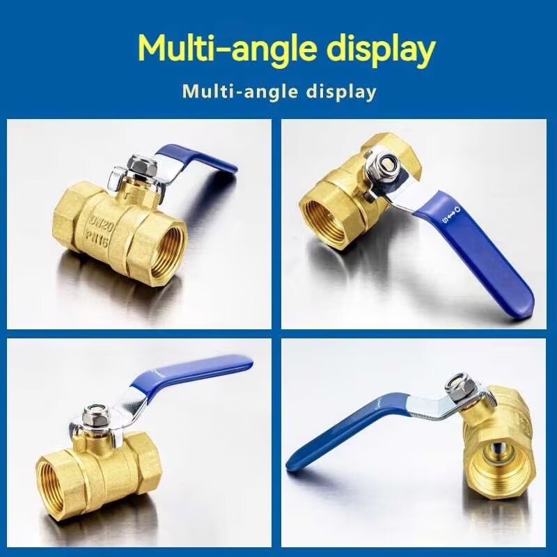 TMOK 3/8" 1/2" 3/4" 1" 2" Mjedeni kuglasti ventil Ženski BSPT ventil s spojnim spojem ručke za kontrolu vode Uljni plin