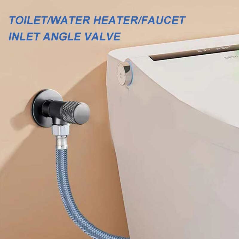 Ulazni ventil slavine s 4 točke G1/2 Mjedeni trokutasti ventil Grijač Zaporni ventil Kupaonica WC Perilica rublja Univerzalni prekidač