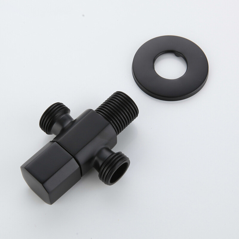 Krom / crna / zlatna / ružičasto zlato / brušeno zlato Soild mesing G1/2 kutni ventil Preklopni ventil za kupaonicu