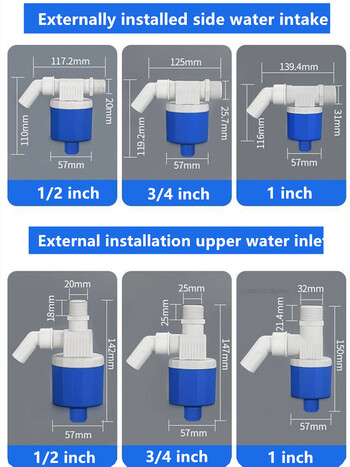 Έξυπνη βαλβίδα νερού πλωτή βαλβίδα 1/2 ίντσας 3/4\