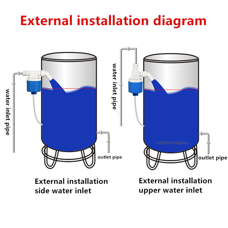 1/2 inča 3/4" 1" Pametni vodeni ventil Plutajući ventil za spremnik vode Muški navoj Plutajući kuglasti ventil Flotadores Vertikalni vanjski ventil