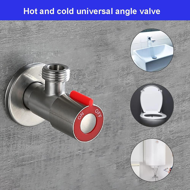 Ulazni ventil za hladnu i toplu vodu Kupaonski zaporni ventil od nehrđajućeg čelika Kuhinjska slavina Kupaonski trokutasti ventil Regulator