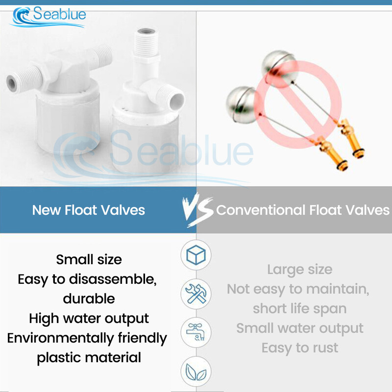 1/2" 3/4" 1" Automatski ventil s plovkom Uređaj za kontrolu razine vode Jednostavan za instalaciju i uklanjanje Učinkovito i praktično bočno/gornje dovod