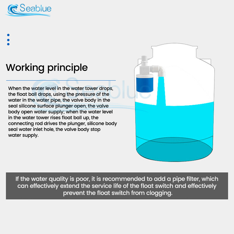 1/2" 3/4" 1" Automatski ventil s plovkom Uređaj za kontrolu razine vode Jednostavan za instalaciju i uklanjanje Učinkovito i praktično bočno/gornje dovod
