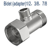 T-adapter za bide podesivi preklopni ventil T-tip G1/2"G3/8"G7/8" dovod vode od mesinga WC bide posebni dodaci za preusmjeravanje
