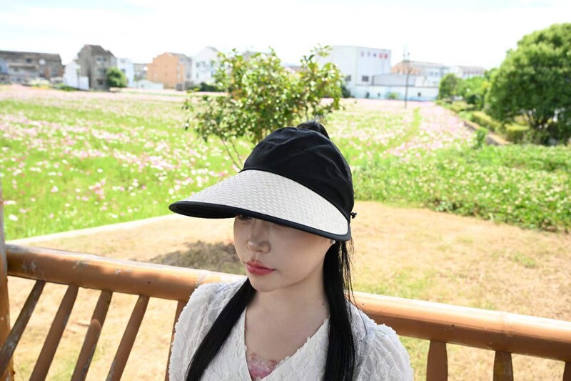 Päikesemüts 2024 uus päikese käes nähtav väike tühi top kiirelt kuivav võimalik kinnitada mask päikesevari