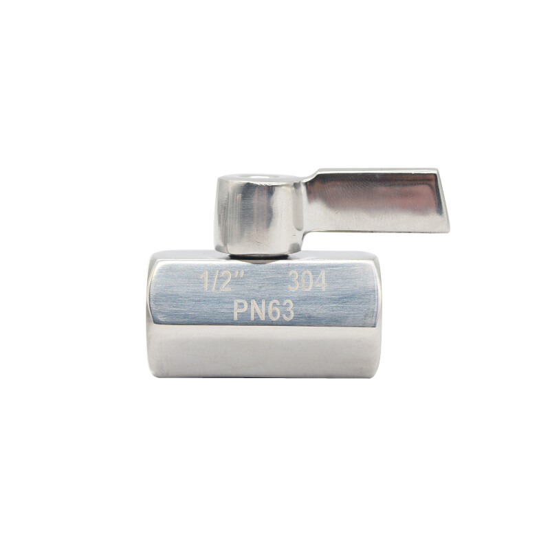 Mini kuglasti ventil od nehrđajućeg čelika 304/316 1/8 1/4 3/8 1/2 3/4 / 1 BSP NPT Muški ženski navoj za vodu ulje kiselina dvosmjerni kuglasti ventil