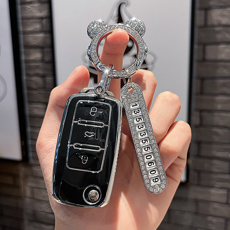 Κατάλληλο για κάλυμμα κλειδιού Volkswagen Sagitar Lavida Jetta Passat POLO Bora Tiguan αντρική τσάντα κλειδιού αυτοκινήτου