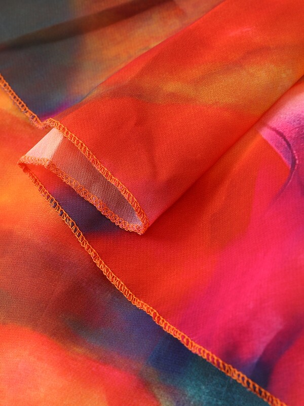 Γυναικείο φόρεμα με στάμπα με Cascading Ruffle Γυναικεία φορέματα για πάρτι χωρίς μανίκια γυναικεία 2024 Midi Vestidos