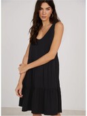 Naistele mõeldud kleidid Seksikas must varrukateta soliidne midikleit 2024. aasta suvine vaba vabaaja temperamendiga Vestidos Para Mujer Vintage Party