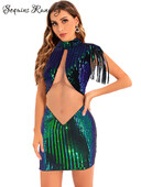 Seksikas läbinähtav mini litritega suvekleit naistele 2024 glitter bodycon club sünnipäevakleit naiste õhtukleidid vestidos