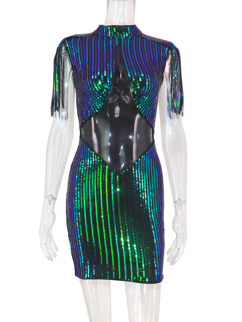 Seksikas läbinähtav mini litritega suvekleit naistele 2024 glitter bodycon club sünnipäevakleit naiste õhtukleidid vestidos