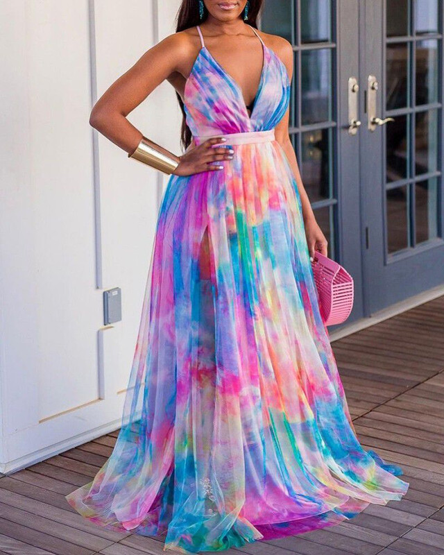 Μεγάλο μέγεθος Άνοιξη Καλοκαίρι Μεγάλο Διχτυωτό Φόρεμα Γυναικεία Ρούχα Φόρεμα Μετακίνησης Γυναικεία Ρούχα Πολυεστερικό Ύφασμα Στυλ Ενηλίκων Καλοκαίρι 2021