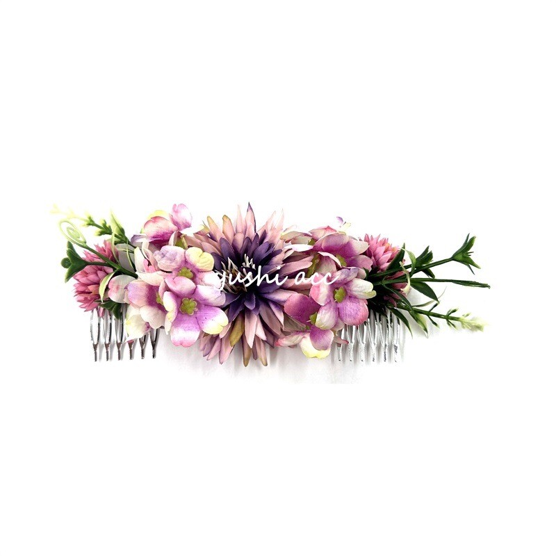 Europski i američki novi stil, simulacija šume, češalj za kosu s cvijećem, temperament, češalj za kosu za mladenke, žensko pokrivalo za glavu u boemskom stilu