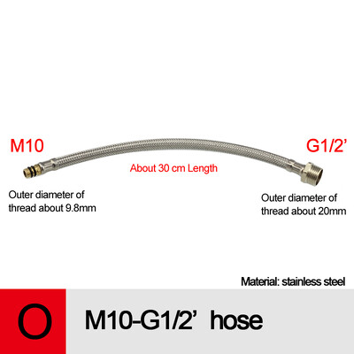Posebno dovodno spojno crijevo za izvlačnu kuhinjsku/kupaoničku izvlačnu slavinu M15/M8/M10/produžnu adaptersku cijev za utikač