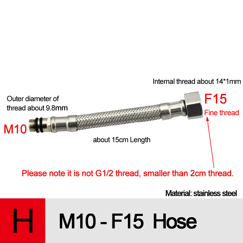 Posebno dovodno spojno crijevo za izvlačnu kuhinjsku/kupaoničku izvlačnu slavinu M15/M8/M10/produžnu adaptersku cijev za utikač