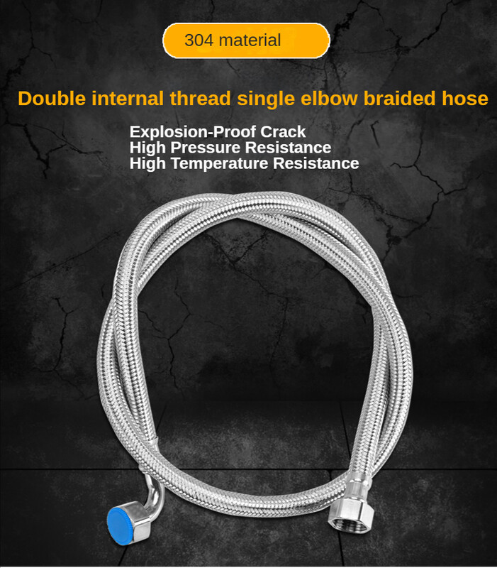 1/2 Crijevo od nehrđajućeg čelika 304 90 stupnjeva savijena cijev Mijeh WC crijeva Kupaonski pribor Vodoinstalaterski hardverski proizvodi Cijevi