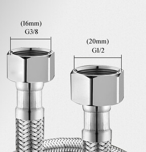 SUS304 Crijevo za vodovod G3/8 europskog standarda za jednu hladnu slavinu