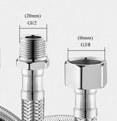 SUS304 Crijevo za vodovod G3/8 europskog standarda za jednu hladnu slavinu