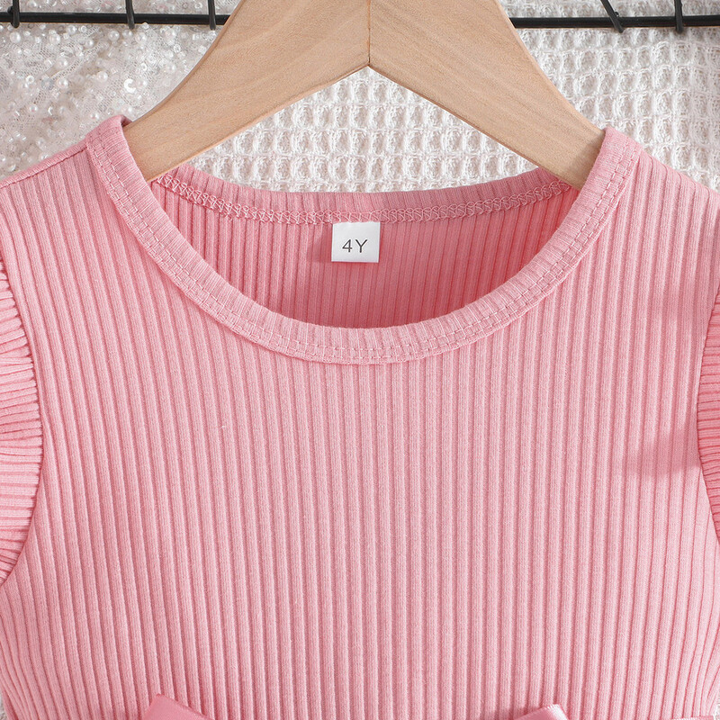 Suknelė vaikams nuo 4 iki 7 metų Medvilninės raukinės be rankovių gėlėtos princesės suknelės, skirtos mergaitei