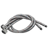 Hladna vruća miješalica, dovodna cijev za vodu, slavina, crijeva od nehrđajućeg čelika G1/2 kalibra, crijeva duljine 60 cm/100 cm