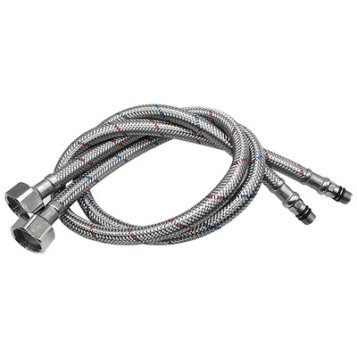 Hladna vruća miješalica, dovodna cijev za vodu, slavina, crijeva od nehrđajućeg čelika G1/2 kalibra, crijeva duljine 60 cm/100 cm