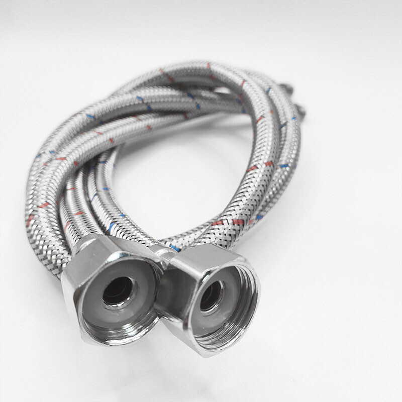 Hladna vruća miješalica, dovodna cijev za vodu, slavina, crijeva od nehrđajućeg čelika G1/2 kalibra, crijeva duljine 60 cm/100 cm