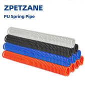 PU opružna cijev 3/6/9m metara Cijev crijeva kompresora zraka Spiralna pneumatska poliuretanska 6*4 mm 8*5 10*6.5 Teleskopski alat