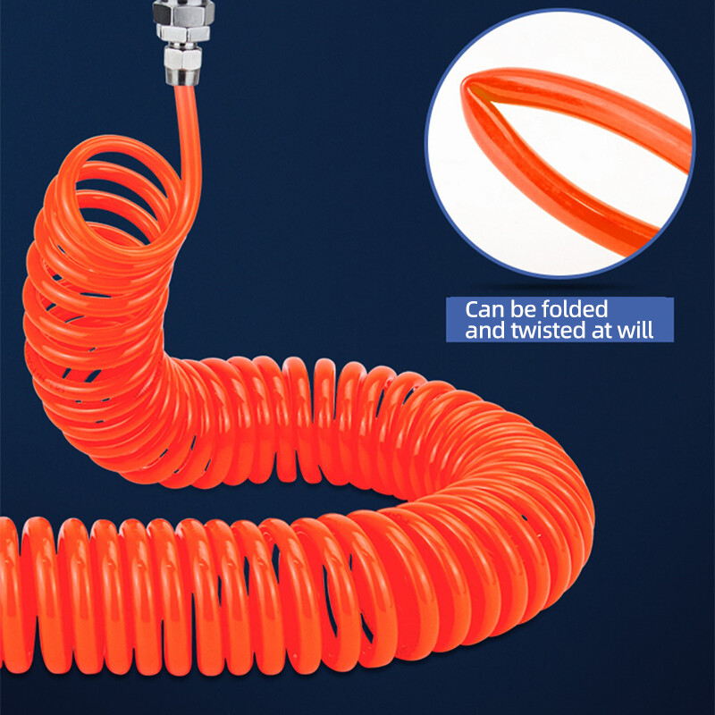PU opružna cijev 3/6/9m metara Cijev crijeva kompresora zraka Spiralna pneumatska poliuretanska 6*4 mm 8*5 10*6.5 Teleskopski alat