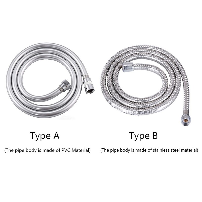 1/1,5/2 m PVC ručna cijev za glavu tuša Fleksibilna cijev protiv namotavanja Vodena cijev otporna na eksploziju Kupaonska slavina Produžna cijev