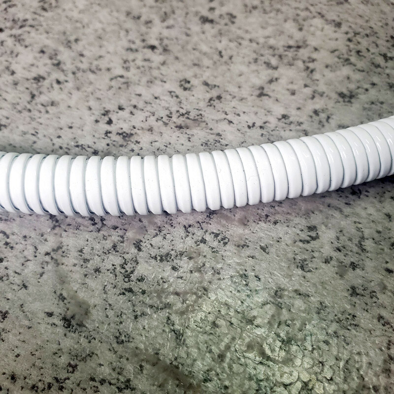 Bijela boja 1,5M fleksibilna cijev za tuš crijevo od nehrđajućeg čelika s dvostrukom bravom s EPDM unutarnjim cijevima., Veleprodaja YT-5111-BA