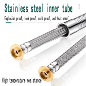 MZD Produžetak crijeva za vodu od nehrđajućeg čelika Vodovodna cijev Cijev za povlačenje Ručna glava Fleksibilna vodovodna antiuniverzalna