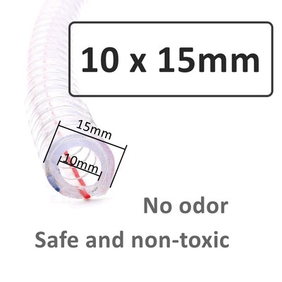 1M prozirno meko PVC crijevo za vodovod ID. 10~38 mm visokokvalitetna savitljiva cijev pumpe za vodu Cijev za ulje
