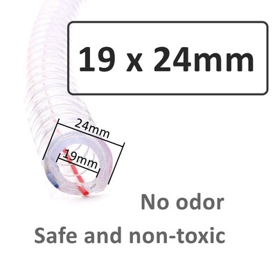 1M prozirno meko PVC crijevo za vodovod ID. 10~38 mm visokokvalitetna savitljiva cijev pumpe za vodu Cijev za ulje