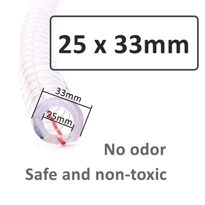 1M prozirno meko PVC crijevo za vodovod ID. 10~38 mm visokokvalitetna savitljiva cijev pumpe za vodu Cijev za ulje